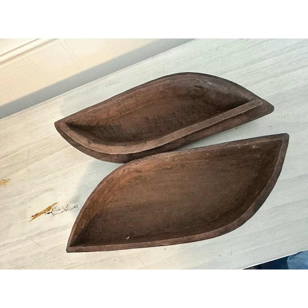 Old‎ World Wooden Hand Carved African Trinket Box Tropical Wood 9